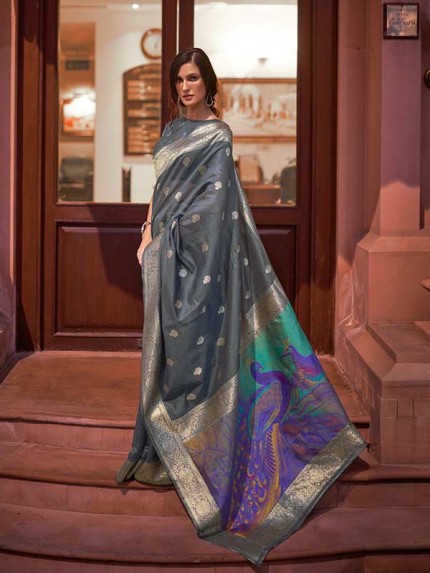 Stunning Look Modal Handloom Weaving Silk