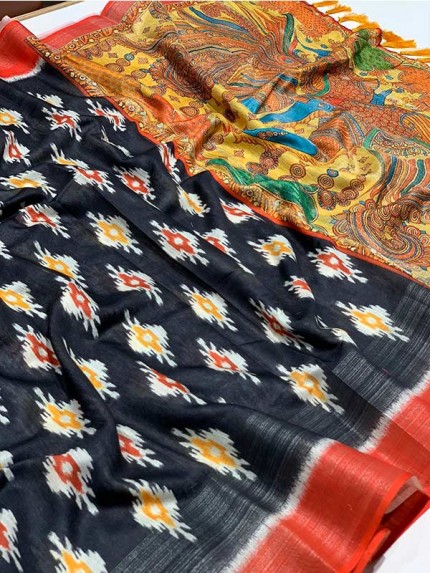 Beautiful Semi Handloom Linen Sarees 