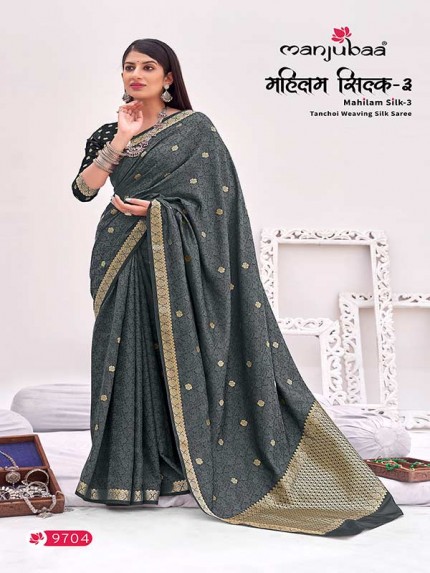 Traditional Wear Banarasi Satin Silk
