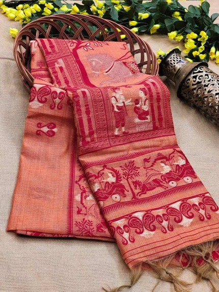 Handloom Cotton Baluchari saree
