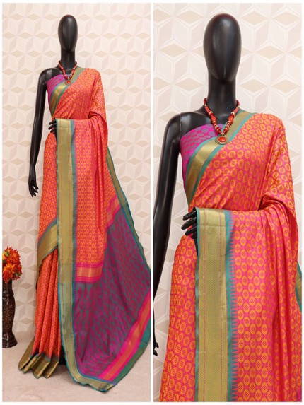 Superb Trending Pure Cotton Silk Saree with Rich Pallu heavy khann