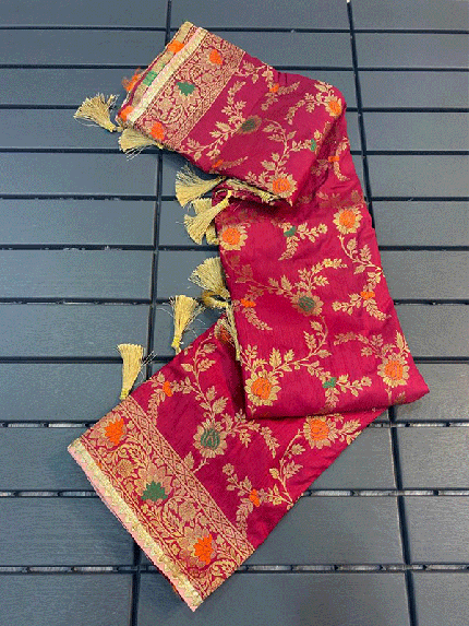 pure Banarasi  dola Silk with beautiful dying sarees
