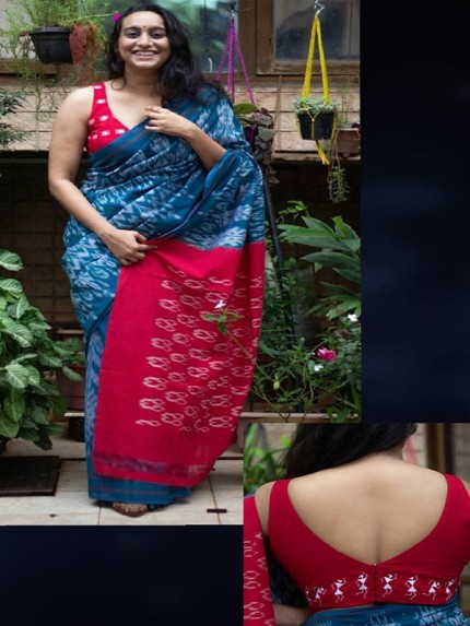 Modern Look Linen Digital Printed Saree